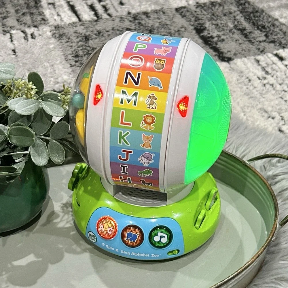 LeapFrog Spin and Sing Alphabet Zoo,‎ Interactive Teaching Toy for Baby Working